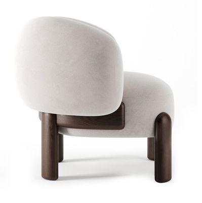 Servizio OEM Accettabile Sedile di svago Nordic Lounge Divano in legno Sedile con cuscino