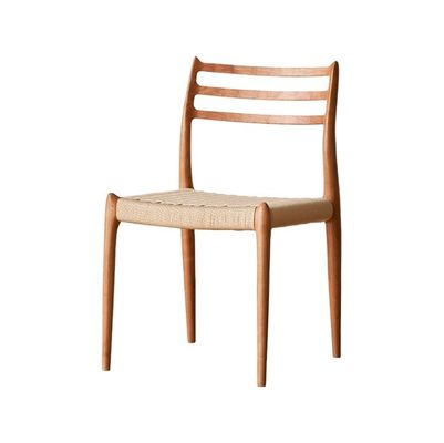 Modern Design Sedile da pranzo in legno massello con cavo di carta tessuto e finitura in nitrolacchia entro il vostro budget