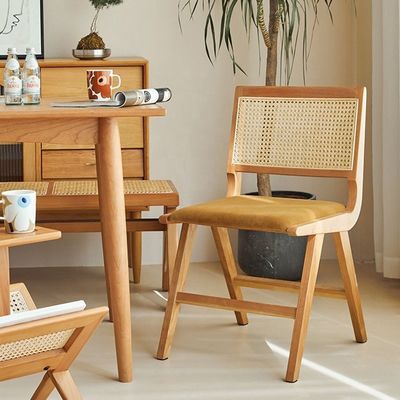 Sedie da cucina in legno massello e rotano per mobili commerciali