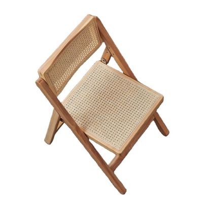 Sedile in rotino e schiena Sedile in legno per la cucina domestica moderna in colori personalizzati