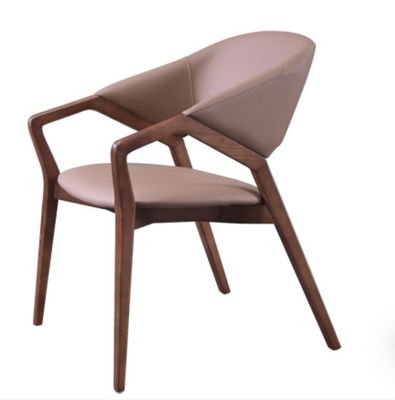 2023 Design Moderno Legno Massello PU Pelle Sala da pranzo Cattedra Ristorante per Arredamento Domiciliare Generale NO Piegato