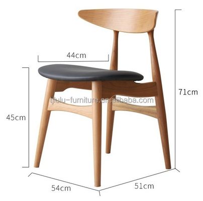 Colori personalizzati Legno massello dorso rotondo Sedile da pranzo nordico per hotel ristorante banchetto e casa in stile classico moderno