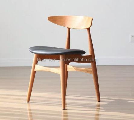 Colori personalizzati Legno massello dorso rotondo Sedile da pranzo nordico per hotel ristorante banchetto e casa in stile classico moderno