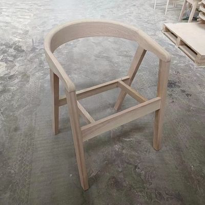 Mobili da ristorante Sedile da pranzo in legno stile nordico PU / tessuto in pelle imbottito Sedile in legno moderno per ristorante