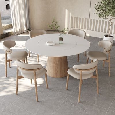 Moderna poltrona da pranzo in legno massello in PU per ristoranti e bar di design nordico 2023 Stile di design