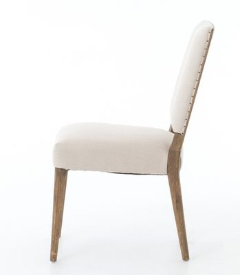 Restaurante Hotel Sedile da pranzo in legno massello con finitura in nitrolacchia e rivestimento in tessuti moderni