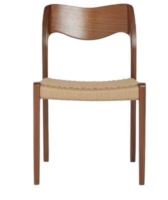 Arredamento del soggiorno Sedile da pranzo a cordone tessuto a mano in colore noce con telaio in legno massello