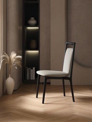 Home Arredamento Moderno in stile nordico Ristorante Sala da pranzo Sedie da pranzo in legno con finitura in nitrolacchia