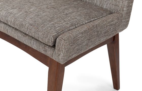 Imballaggio della posta Nordica struttura in legno moderno stoffa sedia da pranzo per ristorante hotel telaio in legno di gomma