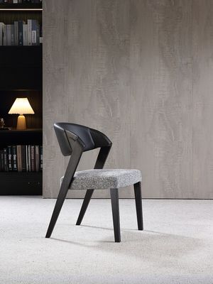 Arredamento per la sala da pranzo Italian Luxury Modern Design Sedile da caffè in legno Sedie impilate per una cucina sofisticata