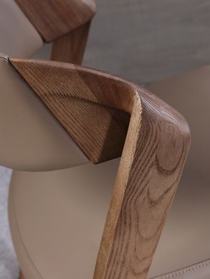Arredamento per la sala da pranzo Italian Luxury Modern Design Sedile da caffè in legno Sedie impilate per una cucina sofisticata