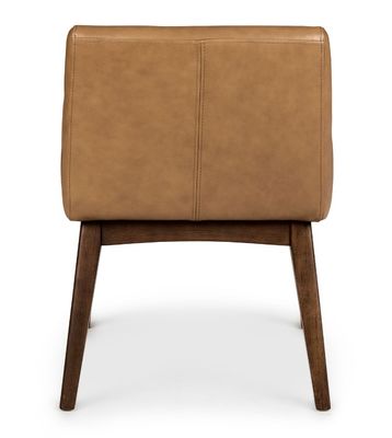 Sedile da pranzo da ristorante W57*D57*H76CM con telaio in legno massello e rivestimento in cuoio PU in stile nordico moderno