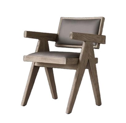 Top Grade Hotel Ristorante Casa Utilizzando Sala Da Pranzo Sedie Moderne In Legno PU Con Appoggibraccio E Finitura In Nitrolacque