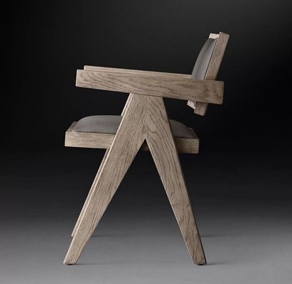 Top Grade Hotel Ristorante Casa Utilizzando Sala Da Pranzo Sedie Moderne In Legno PU Con Appoggibraccio E Finitura In Nitrolacque