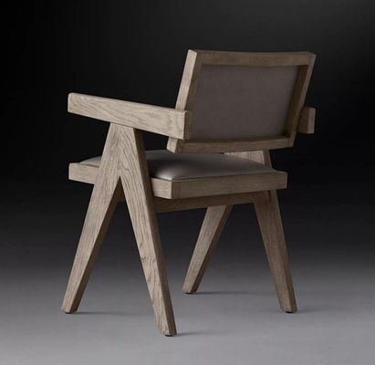 Top Grade Hotel Ristorante Casa Utilizzando Sala Da Pranzo Sedie Moderne In Legno PU Con Appoggibraccio E Finitura In Nitrolacque