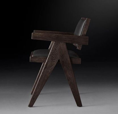 Top Grade Hotel Ristorante Casa Utilizzando Sala Da Pranzo Sedie Moderne In Legno PU Con Appoggibraccio E Finitura In Nitrolacque