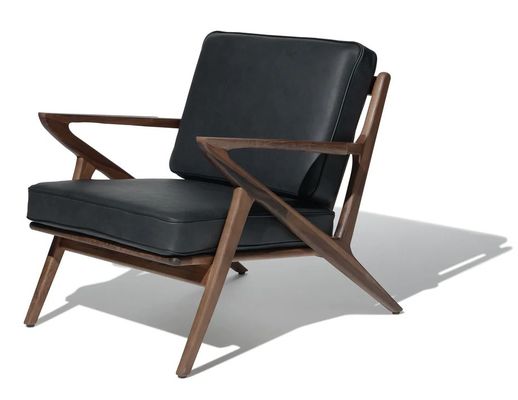 Poltrona da soggiorno Moderna poltrona da divano in tessuto Legno Poltrona per il tempo libero Salone Poltrona in legno massello W59*D59*H57CM