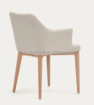Home Arredamento in tessuto nordico rivestito in legno sedie da pranzo di lusso per hotel ristorante banchetto