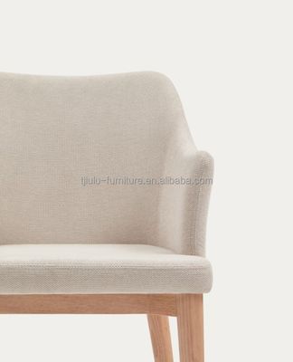 Home Arredamento in tessuto nordico rivestito in legno sedie da pranzo di lusso per hotel ristorante banchetto