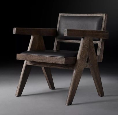 Top Grade Hotel Restaurant Home Sedie in legno moderno in PU con appoggio per braccio W52*D53.3*H70CM per sedie in soggiorno