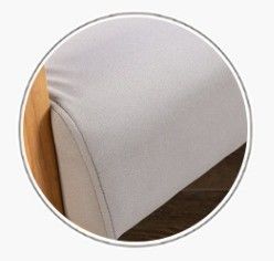 Sofà robusto per mobili da soggiorno Set con pelle in legno moderno in grigio/bianco/azzurro/marrone e design robusto