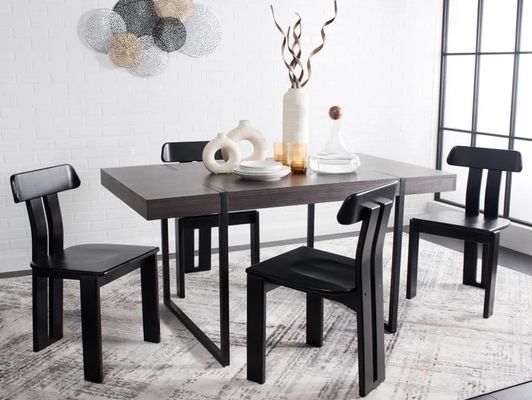 Sedie da pranzo in legno massello Arredamento vintage a schiena alta per la collezione di case moderne