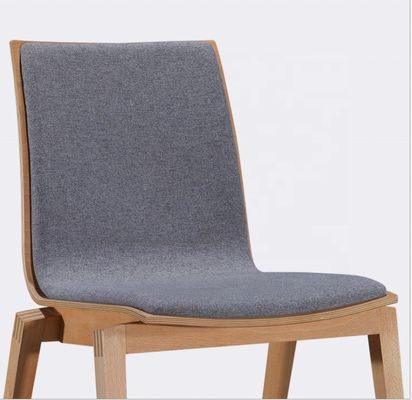 High Back Moderno Comodo Tessuto velluto Sedie da pranzo Nordiche per ristorante in legno Hotel Caffetteria Sedie mobili