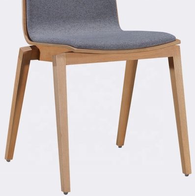 High Back Moderno Comodo Tessuto velluto Sedie da pranzo Nordiche per ristorante in legno Hotel Caffetteria Sedie mobili