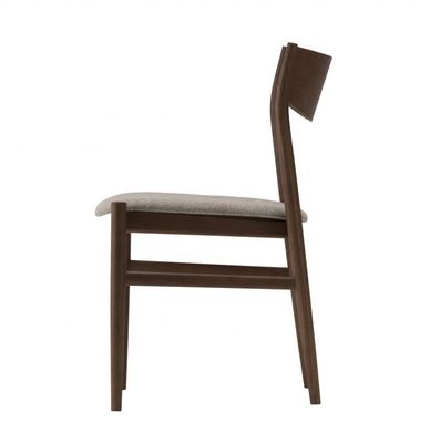 Poltrone da pranzo in legno imbottito in cuoio PU in stile di design tradizionale per mobili da ristorante