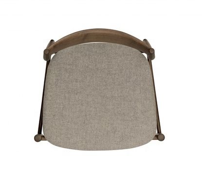 Poltrone da pranzo in legno imbottito in cuoio PU in stile di design tradizionale per mobili da ristorante