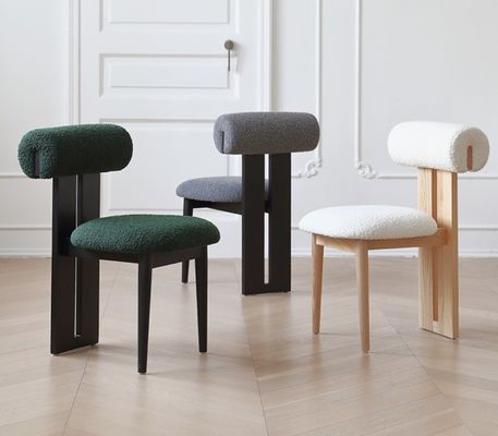 Moderno Living Arredamento Design Tessuto Sala da pranzo Seduta ristorante con stile in legno massello