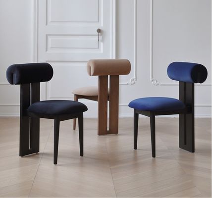 Moderno Living Arredamento Design Tessuto Sala da pranzo Seduta ristorante con stile in legno massello