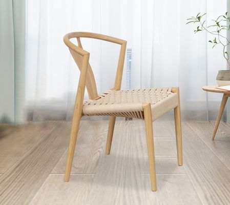 Sedie di legno massello naturale tessuto con cordone Wishbone La perfetta aggiunta al design giapponese moderno
