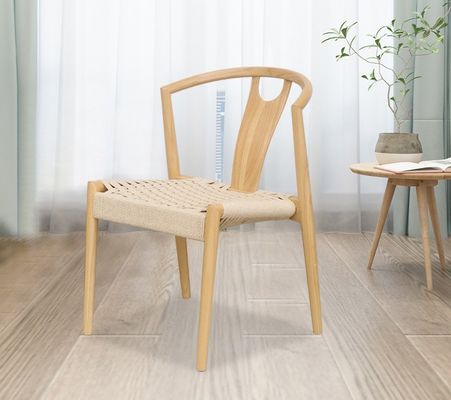 Sedie di legno massello naturale tessuto con cordone Wishbone La perfetta aggiunta al design giapponese moderno