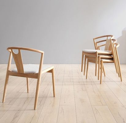 Imballaggio per la posta N Arredamento per la sala da pranzo Moderno Legno Massello PU Pelle/Tessuto Poltrona impilata per ristorante e soggiorno