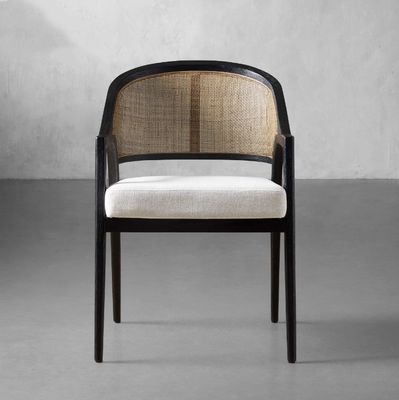 Semplice design nordico Moderno in Legno Massello in Tessuto di Rattan Sedile da Sala da pranzo per il Ristorante Morden