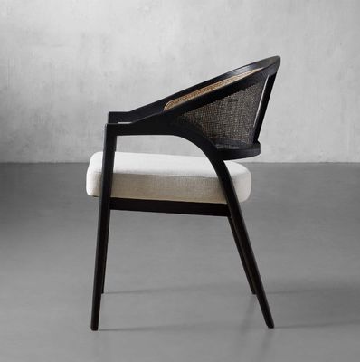 Semplice design nordico Moderno in Legno Massello in Tessuto di Rattan Sedile da Sala da pranzo per il Ristorante Morden