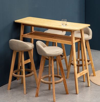Sedie di lusso con telaio in stile / cuoio in PU sedie di legno moderne sgabello da bar per mobili commerciali
