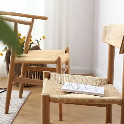 Sedie da pranzo Best personalizzato stile moderno legno massello di quercia filo tessuto Hotel braccialetto sedie ristorante