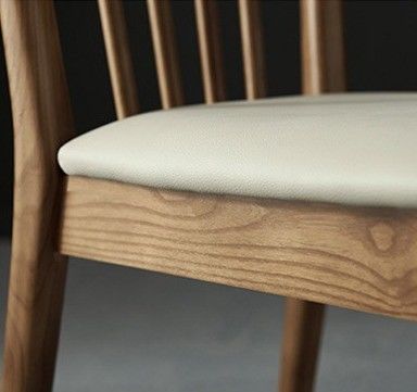 Sedie per il tempo libero Ristorante Sedie da pranzo in legno massello con design e rivestimento