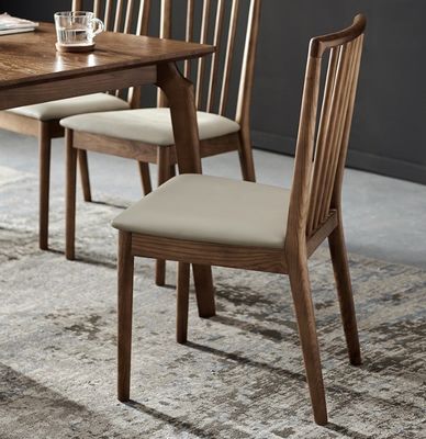 Sedie per il tempo libero Ristorante Sedie da pranzo in legno massello con design e rivestimento