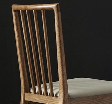 Sedie per il tempo libero Ristorante Sedie da pranzo in legno massello con design e rivestimento