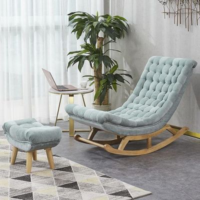 Arredamento moderno Nordic Hotel Soggiorno Divano singolo Poltrona con Legno Massello Velvet/PU Pelle in stile popolare
