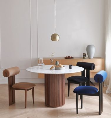 Materiale di copertura in velluto/lappello seduta morbida seduta sala da pranzo seduta per arredamento per la casa soggiorno e albergo Moderno disegno di campione