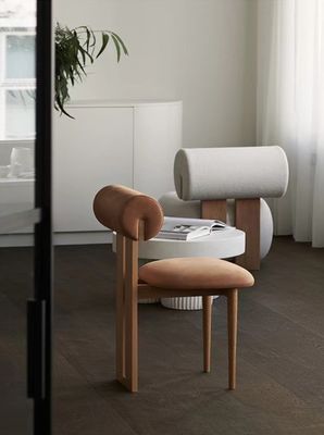 Materiale di copertura in velluto/lappello seduta morbida seduta sala da pranzo seduta per arredamento per la casa soggiorno e albergo Moderno disegno di campione