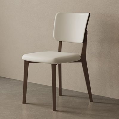 Arredamento per la casa In legno classico Sedile da pranzo in rovere moderno In salotto Arredamento in legno massello In pelle PU Finitura Nitrolacquer