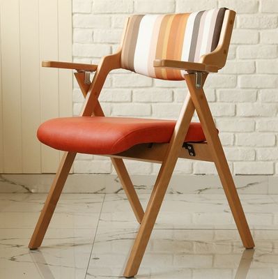 Sedie pieghevoli tessuto legno di quercia metallo sedie pieghevoli da pranzo per eventi W50*D60*H82CM mobili da pranzo