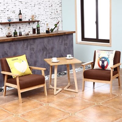 Moderno design Nitrolacquer Finish Divano in legno Poltrona per la casa Arredamento Soggiorno Hotel