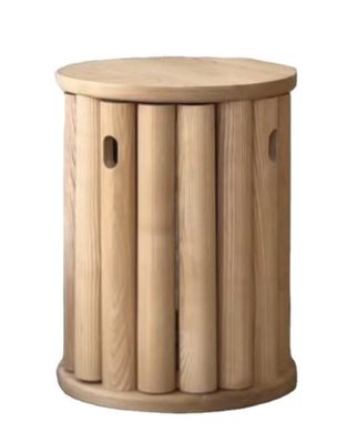 Scaffale in legno di rovere rosso impilabile Sedile in legno massello di design semplice per mobili da pranzo