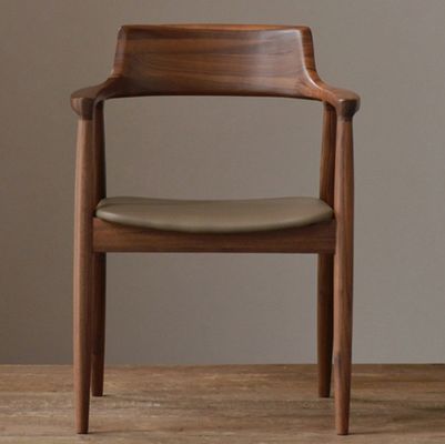 Home Arredamento Generale Sedie da ristorante in legno massello con design moderno di lusso e materiale in cuoio PU